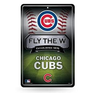 Chicago Cubs 11"x17" Embossed Metal Sign
